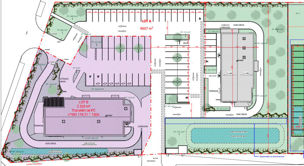 Plan du projet d'aménagement ZAC à Corbeil-Essonnes